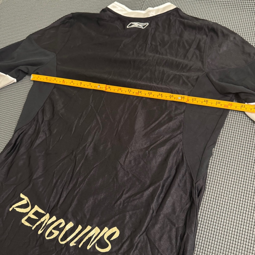 Reebok Pittsburgh Penguins NHL Womens Jersey Black White Long Sleeve Large - Picture 7 of 7